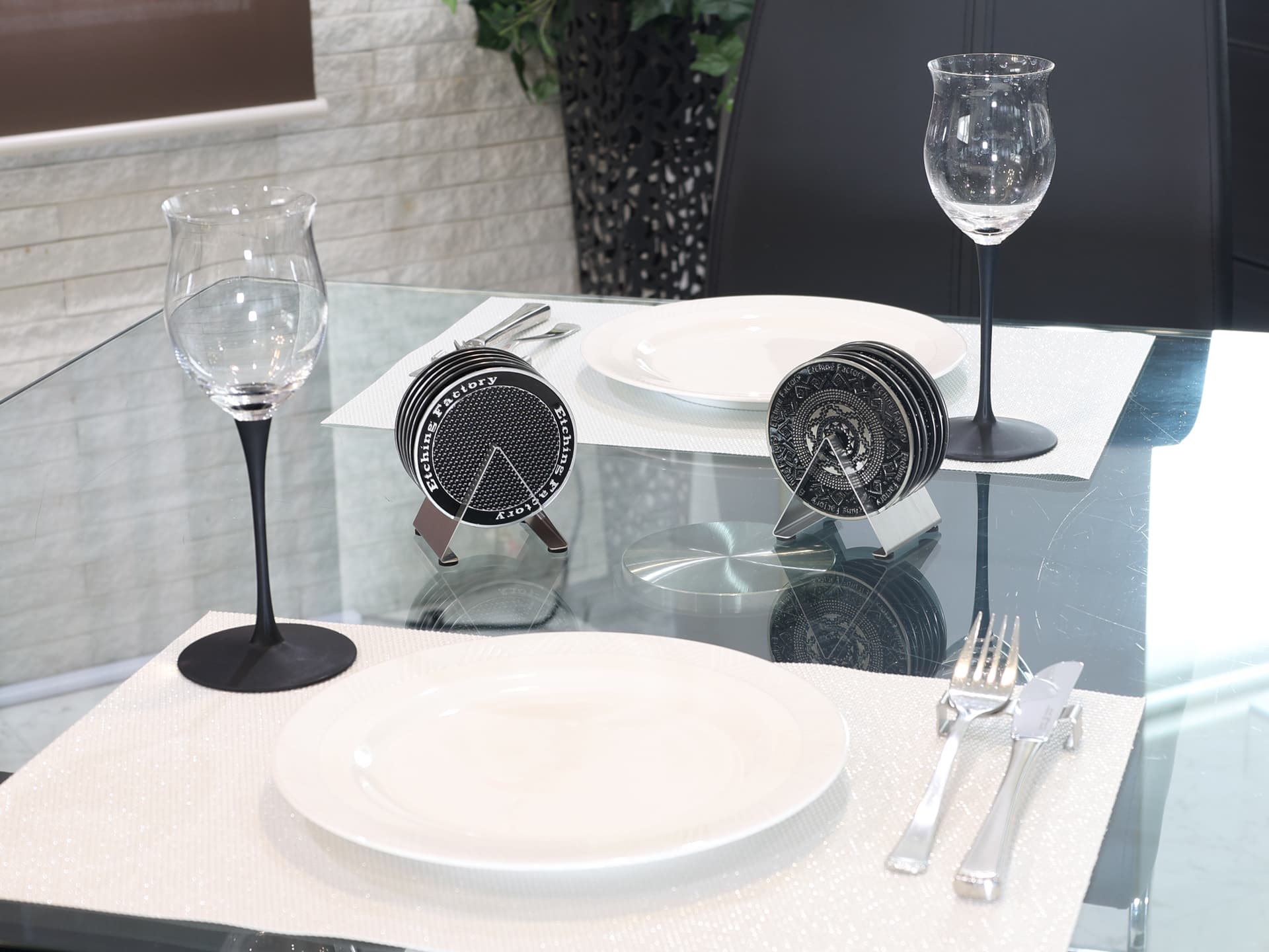 エッチング ステンレス コースター